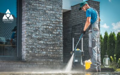 Using a Hot Pressure Washer for External Areas